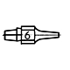 Насадка для выпайки и удаления припоя Weller DX 116 (10 штук) с эксцентриком
